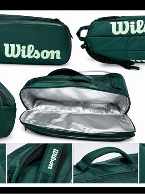 Wilson Blade V10 Super Tour 9 Pack Tennis Racket Bag Green WR8056301001 new